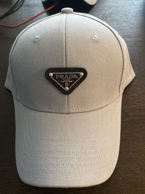 grey prada hat|Black/light Grey Re.